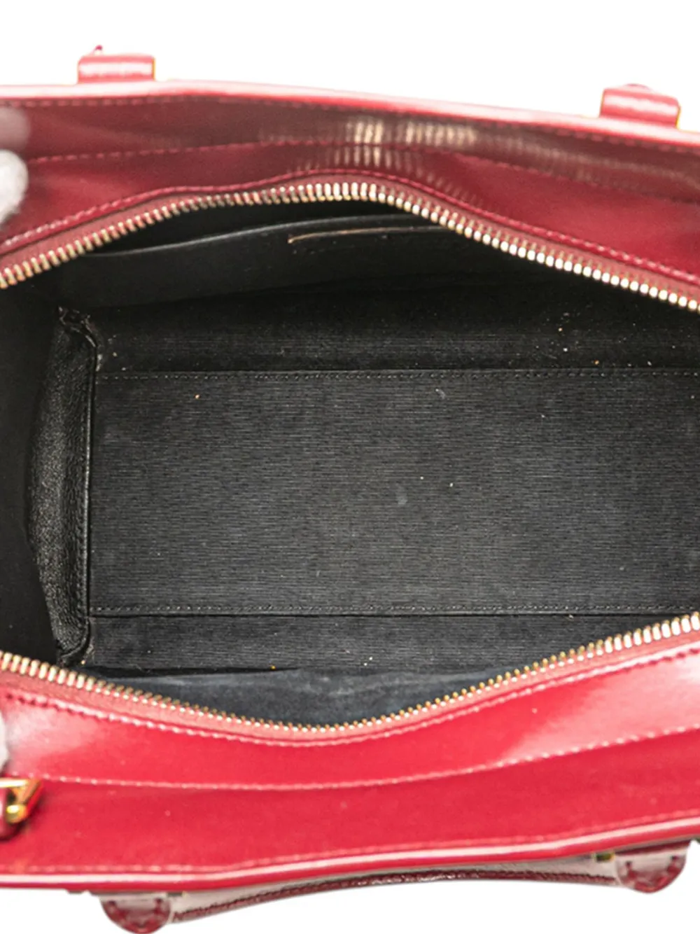 Pre-owned Saint Laurent 2019 Small Leather Uptown Satchel In Red