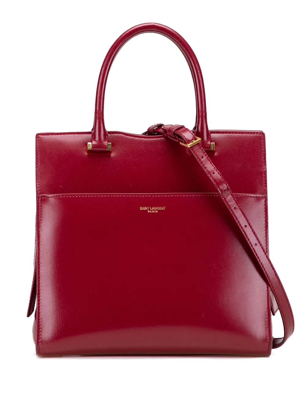 Saint Laurent Pre-Owned 2019 Small Leather Uptown satchel | Red | Image 1