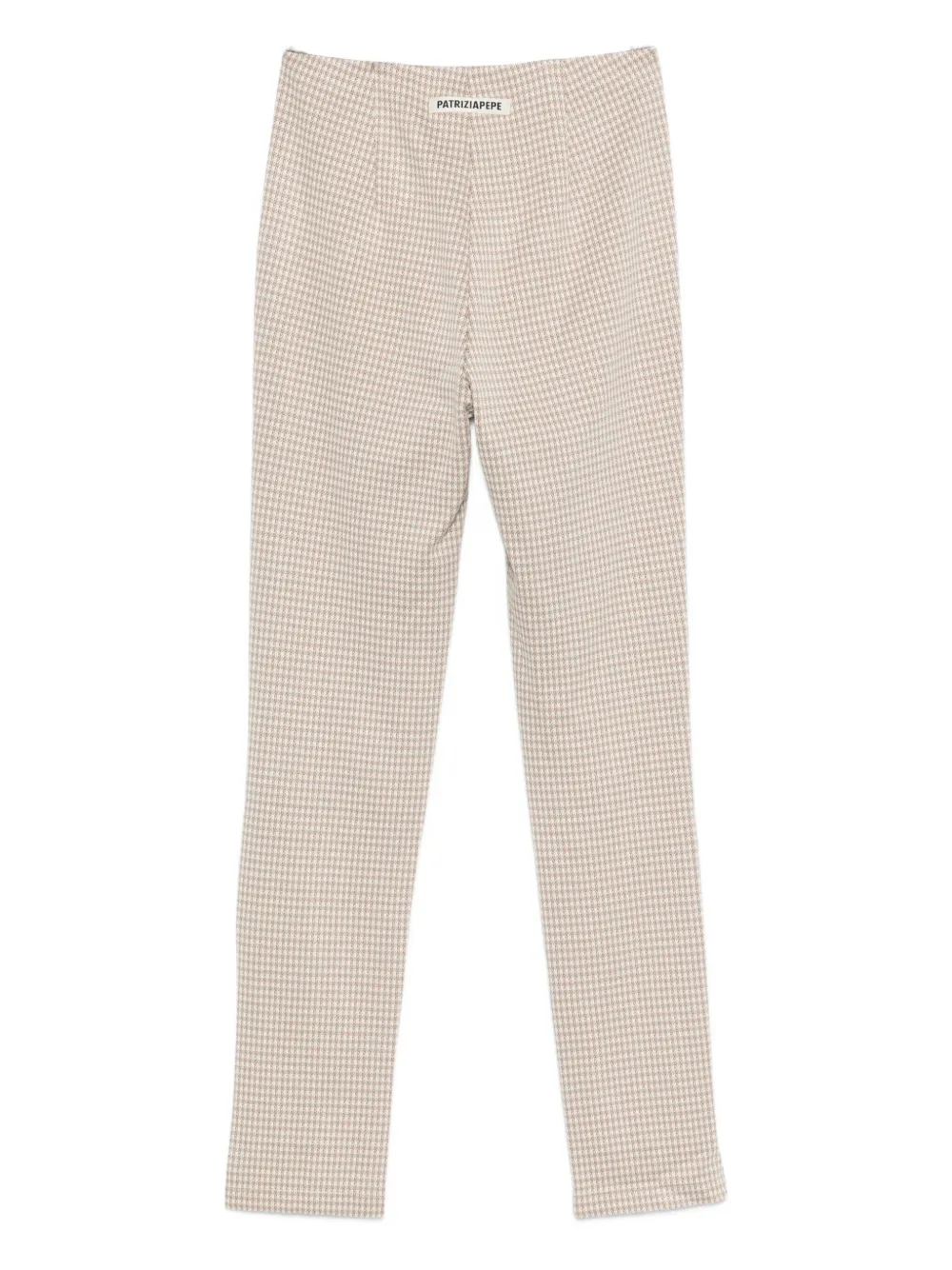 Patrizia Pepe zip-detail houndstooth trousers | Slim Pants | Image 2