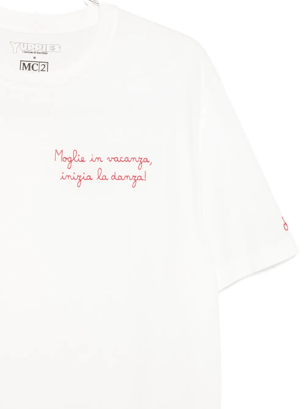 Mc2 Saint Barth Text-print T-shirt In White