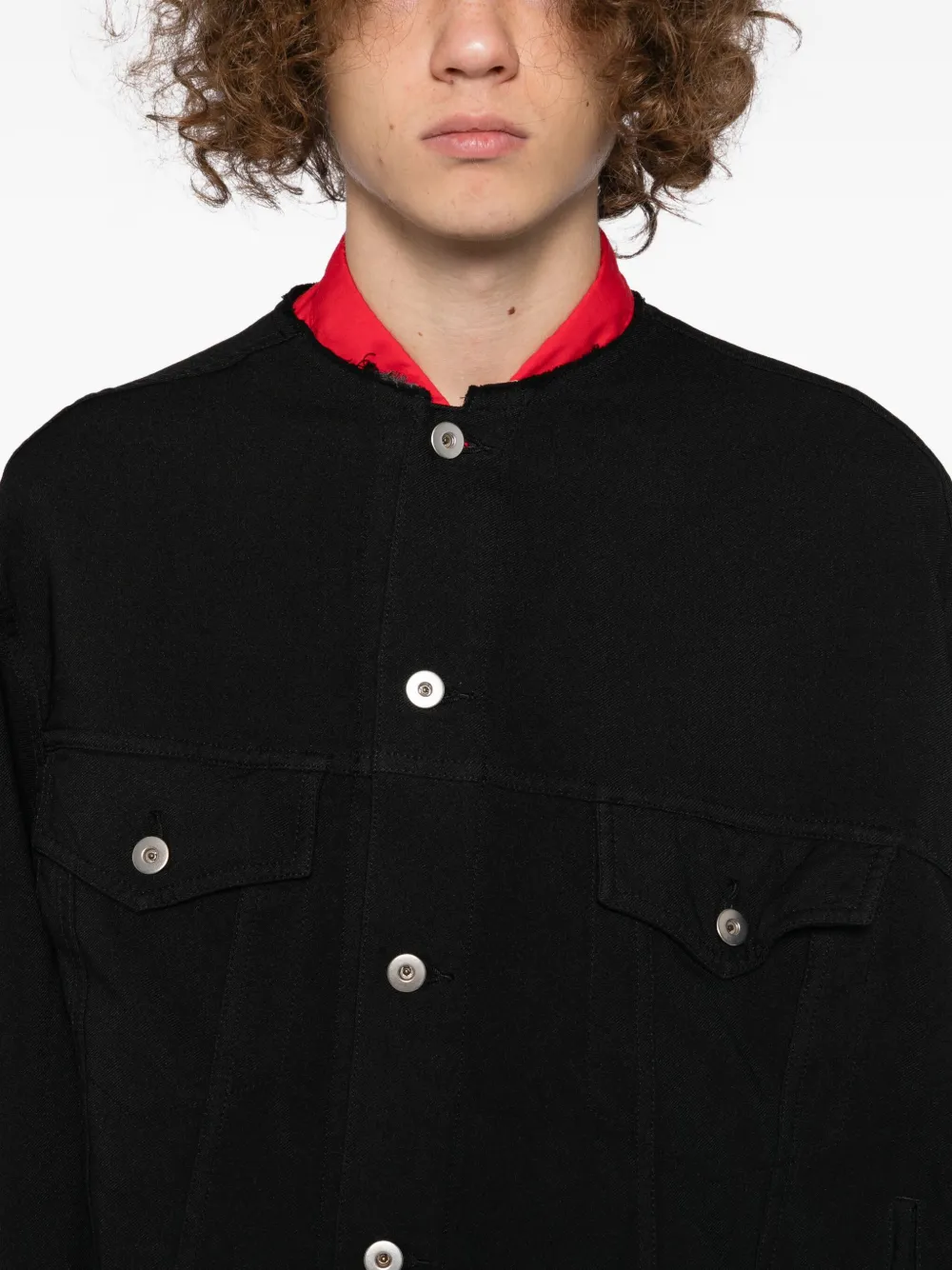 Black Comme Des Garçons Jack met ronde hals Zwart
