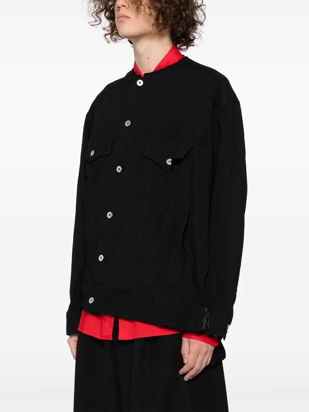 Black Comme Des Garçons Jack met ronde hals Zwart