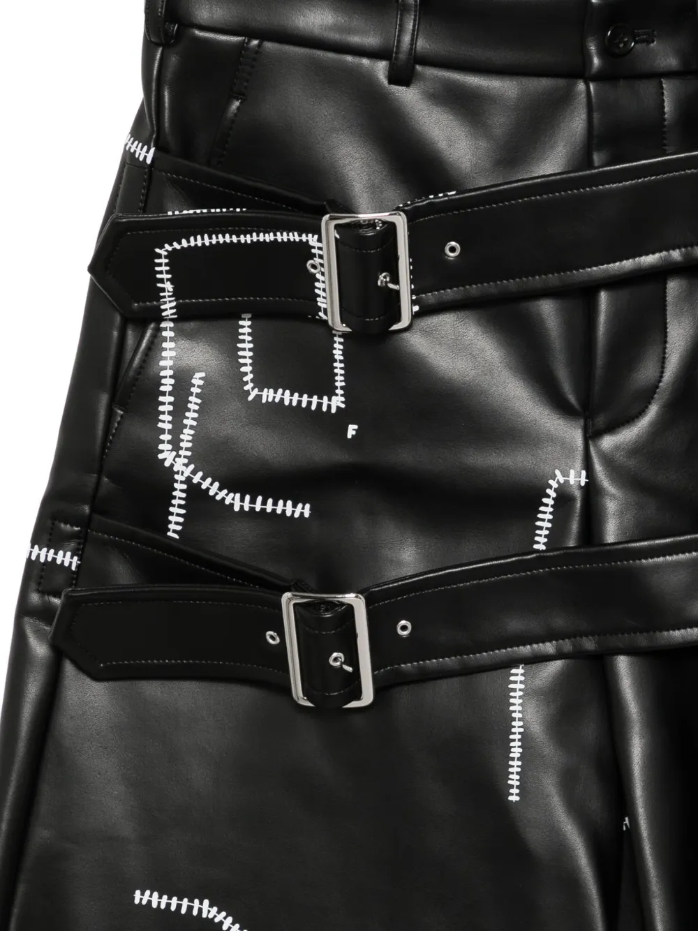 Black Comme Des Garçons Shorts met contrasterend stiksel Zwart