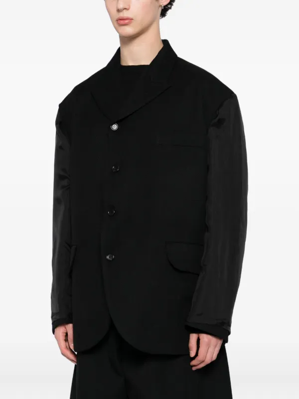Black Comme Des Garçons シングルジャケット | ブラック | FARFETCH JP