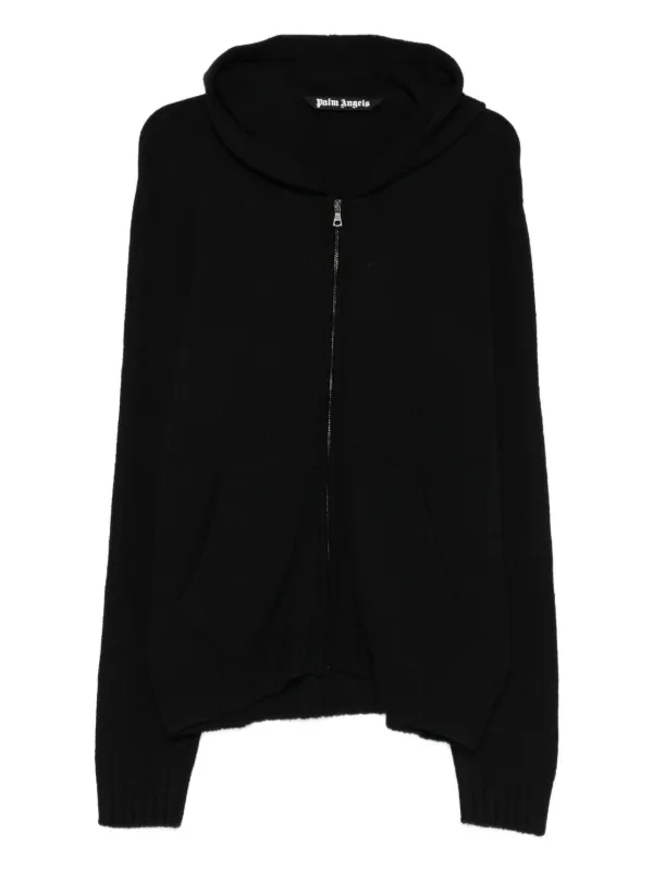 Palm Angels ジップアップ パーカー | ブラック | FARFETCH JP