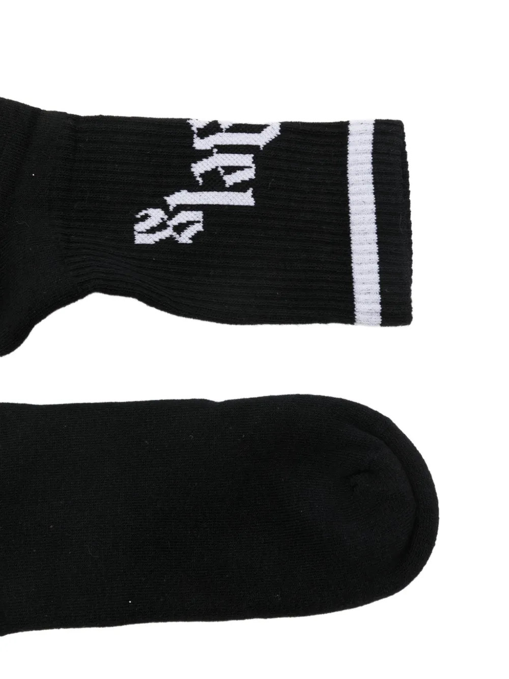 Palm Angels Sokken met logoprint Zwart