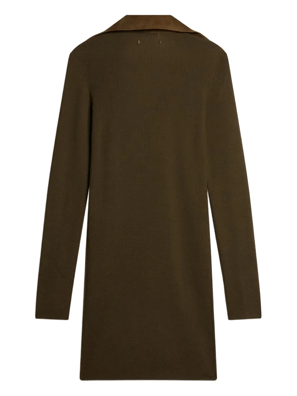 Golden Goose Gebreide mini-jurk met kraag en veters - Groen