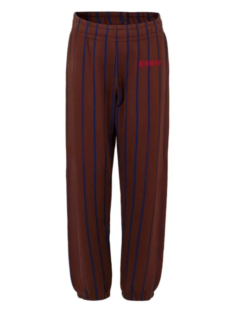 Mini Rodini pantalones rectos con rayas estampadas