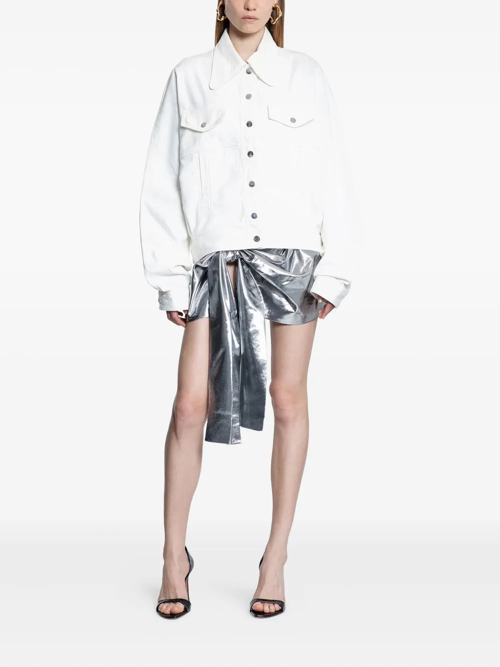 Mônot chamarra con bolsillos en el pecho | Chamarras oversize | Image 2