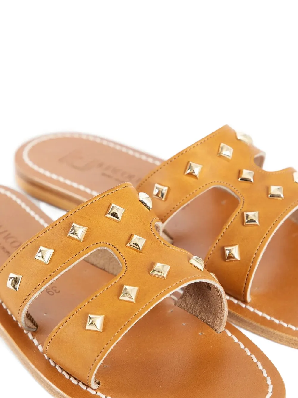 K. Jacques Menandrepyr studded sandals Bruin