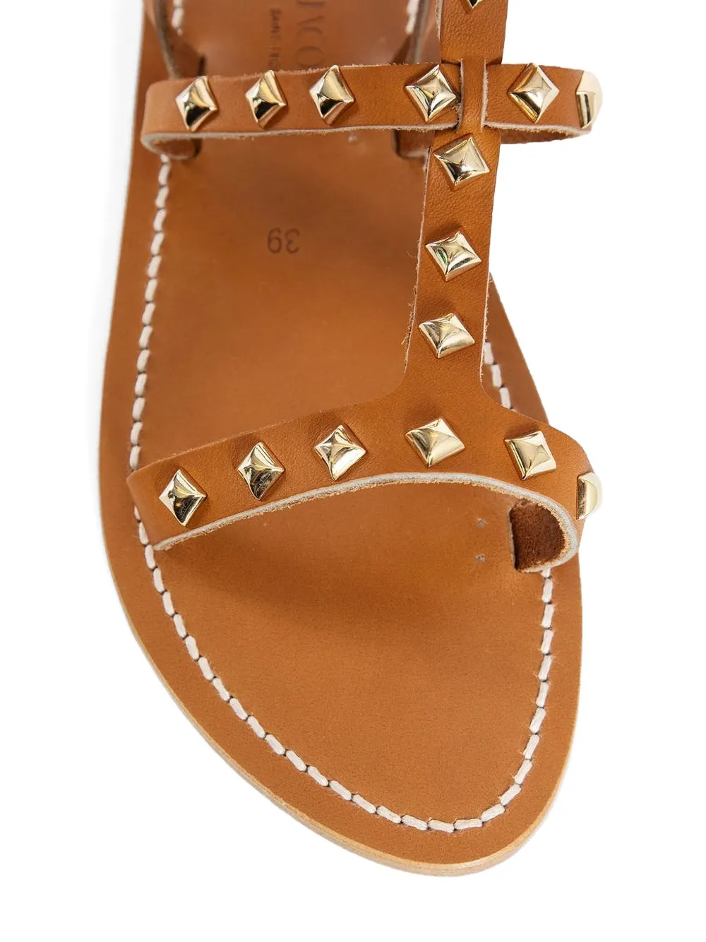 K. Jacques Arelatepyr studded sandals Bruin