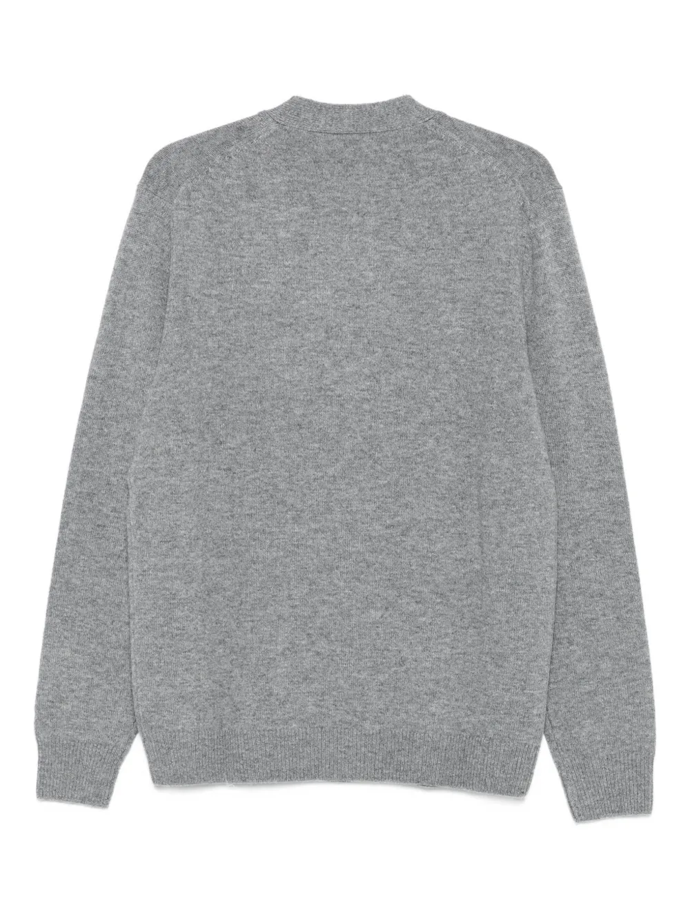 Mc2 Saint Barth Wool Cardigan In Gray