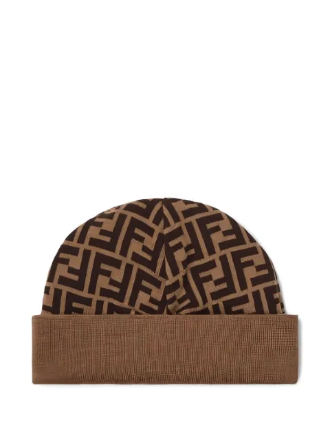 Fendi Kids virgin wool beanie hat