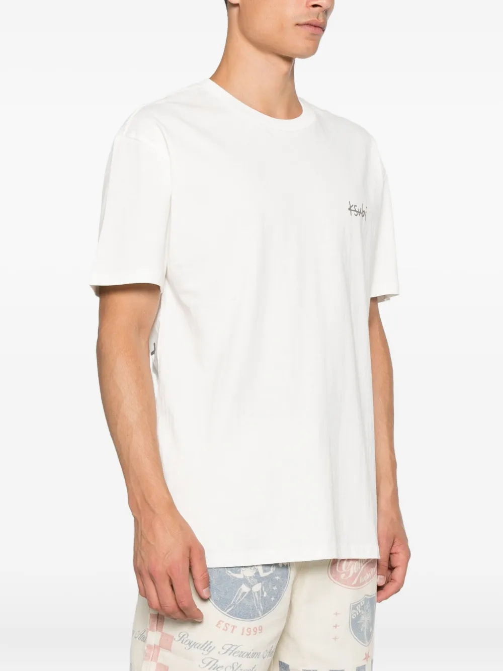 Ksubi T-shirt met print Wit