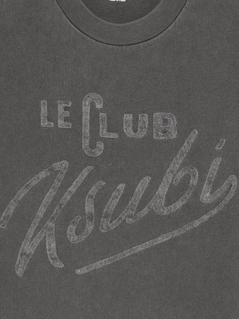 Ksubi Le Club Boyfriend Short-sleeve T-shirt In Gray