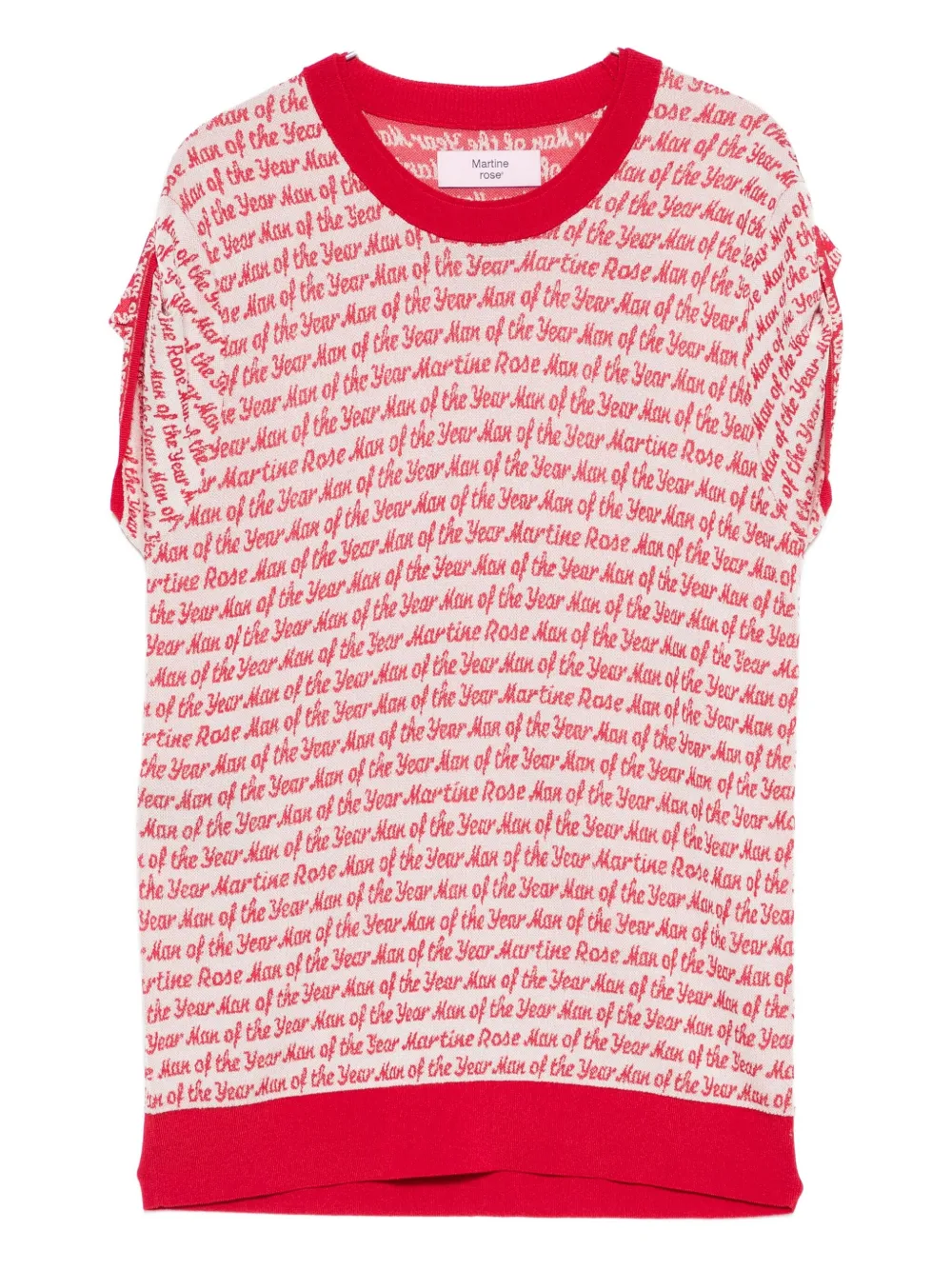 Martine Rose patterned T-shirt - ホワイト Martine Rose patterned T-shirt - ホワイト