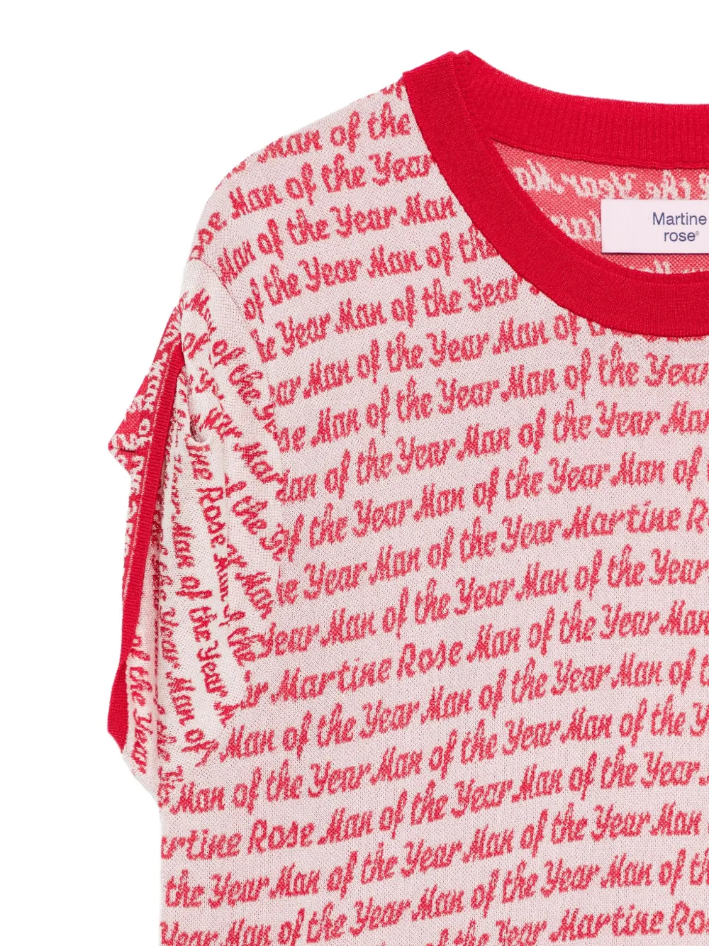 Martine Rose T-shirt met patroon Wit