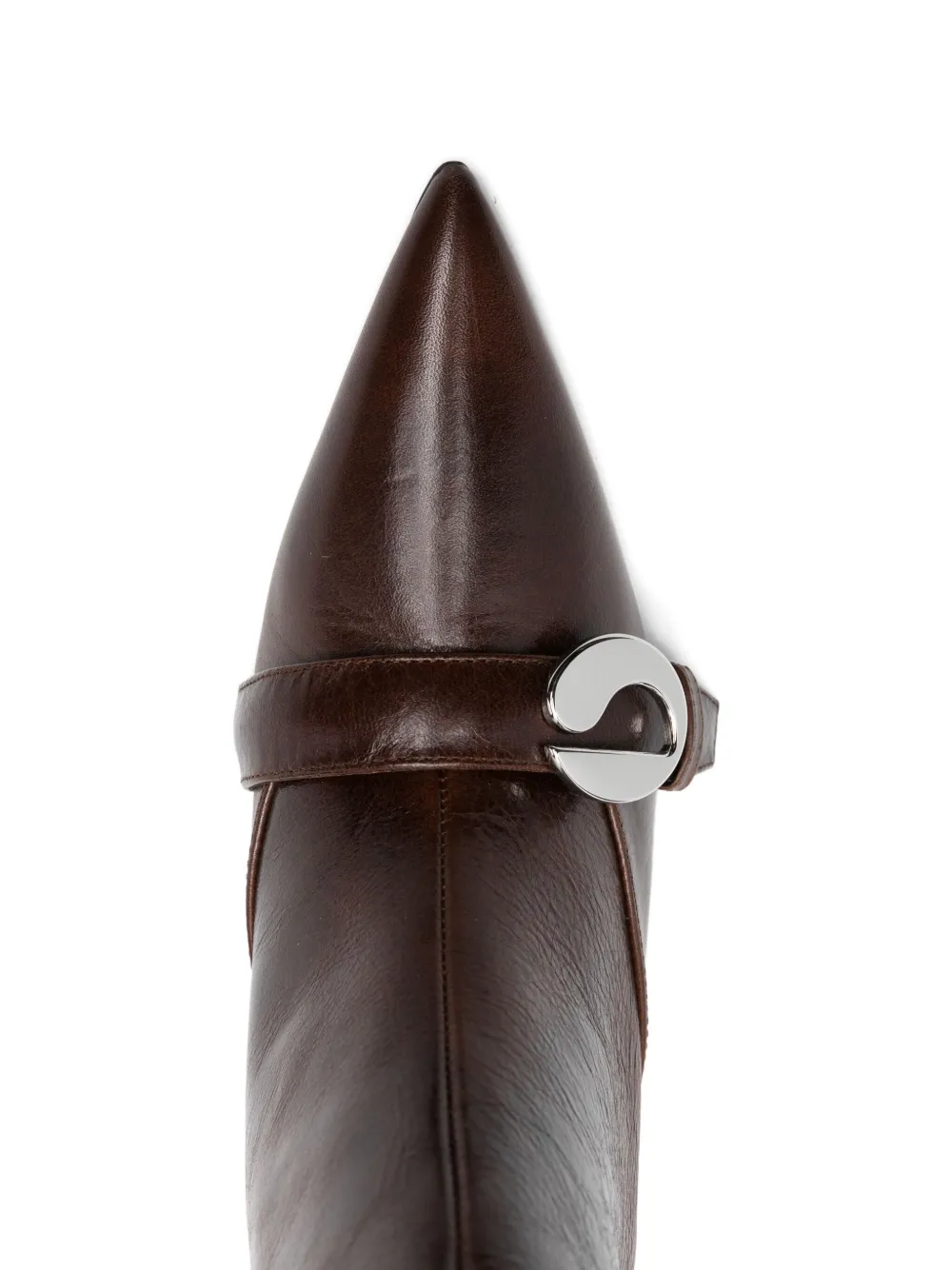 Coperni 75 mm laarzen met ceintuur Bruin
