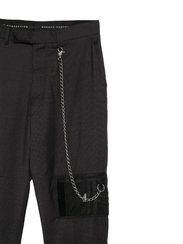Martine Rose chain-detail Trousers | Grey | FARFETCH