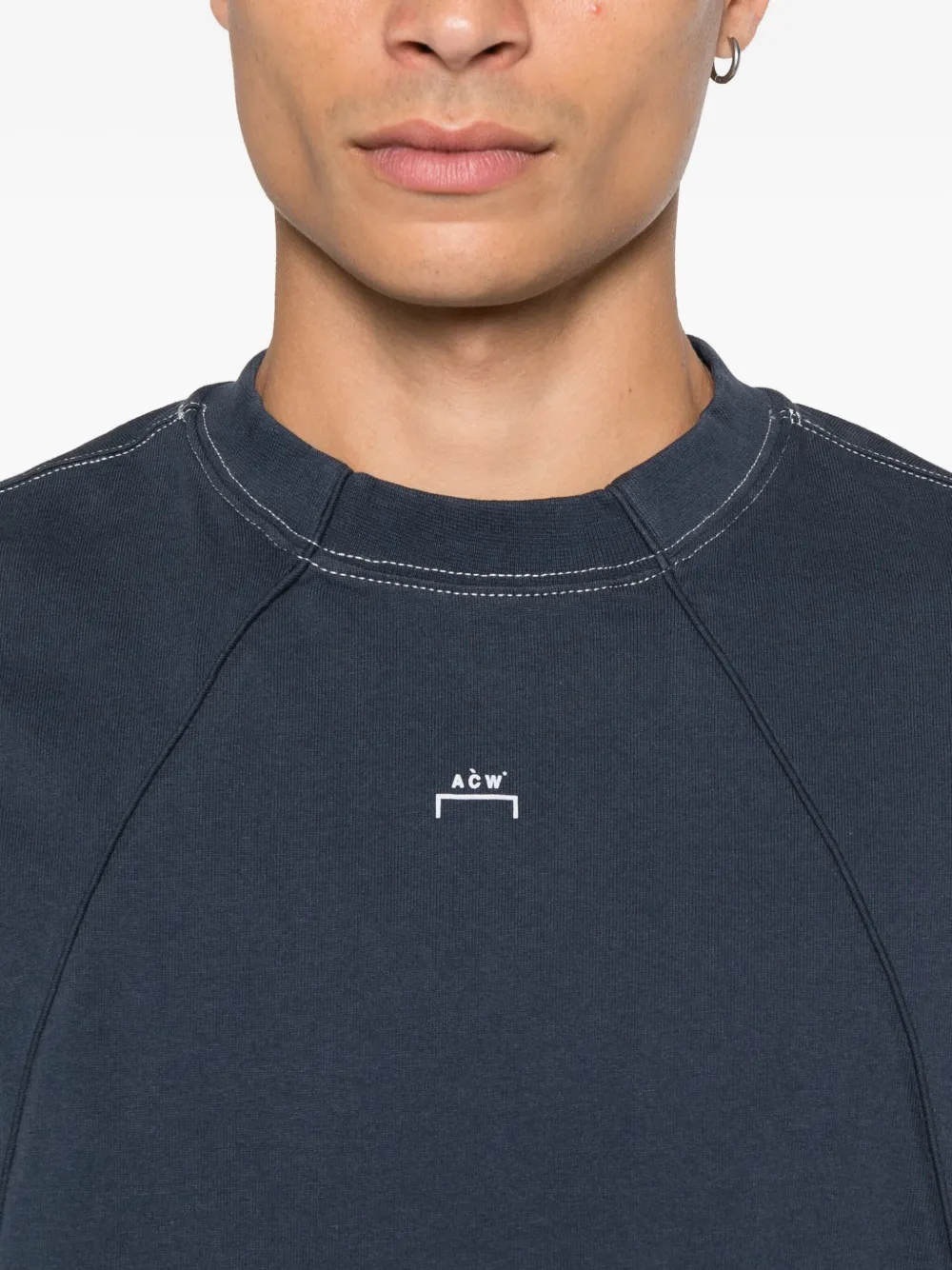 A-COLD-WALL* Millbank T-shirt met stiksels Blauw