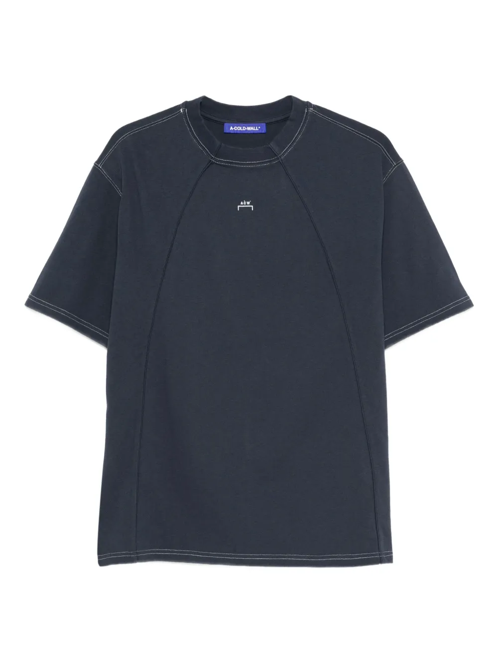 A-COLD-WALL* Millbank T-shirt met stiksels Blauw