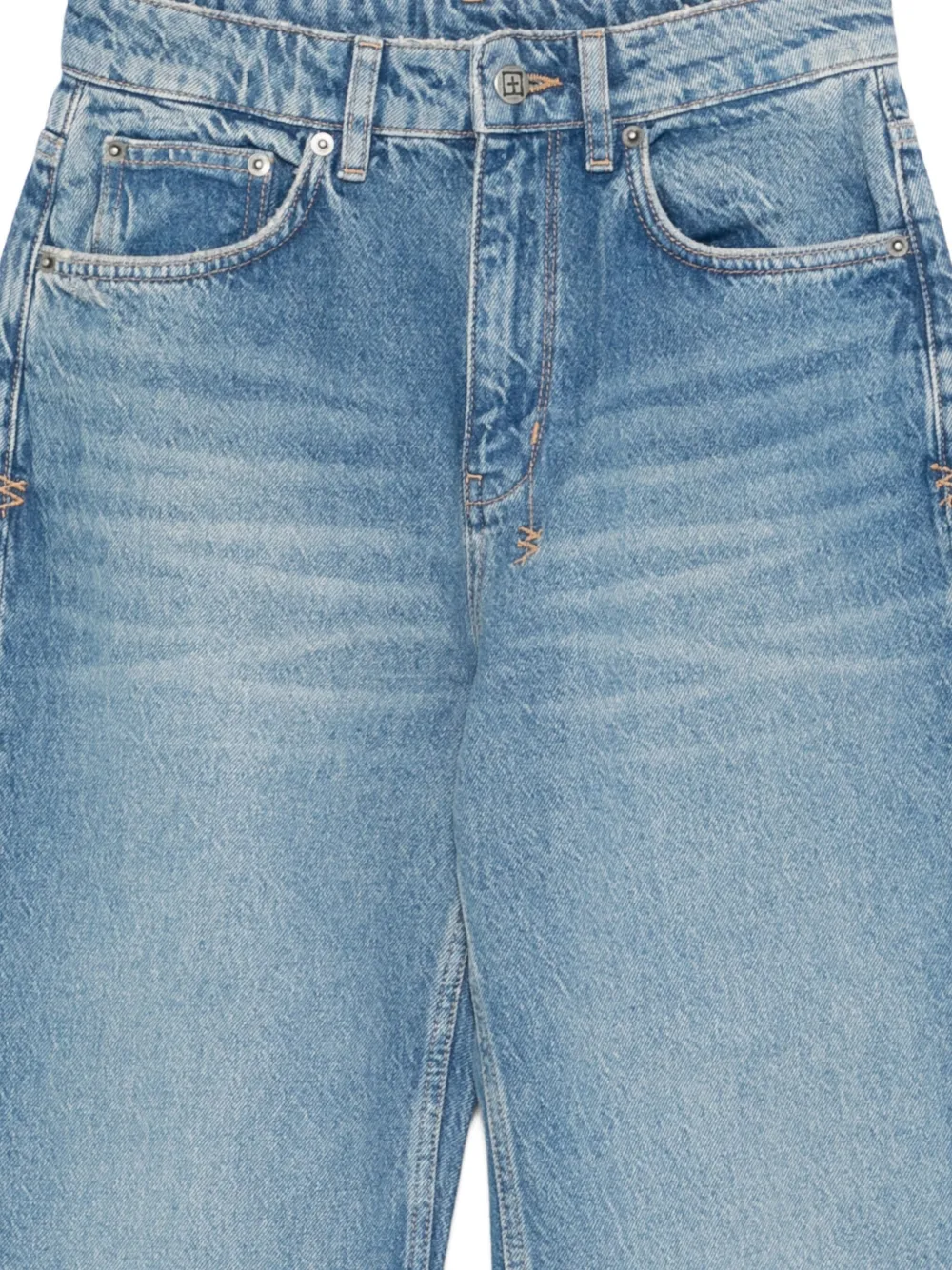 Ksubi Play-back Jeans Mit Offenem Saum In Blue