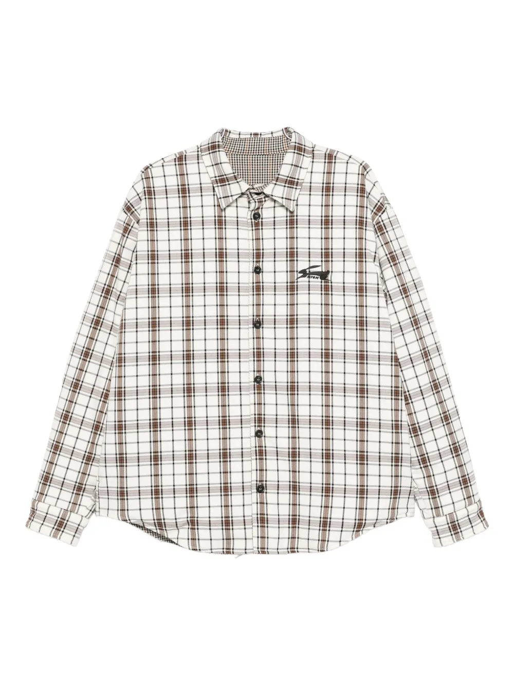 MSGM checked shirt jacket | Brown | Image 1