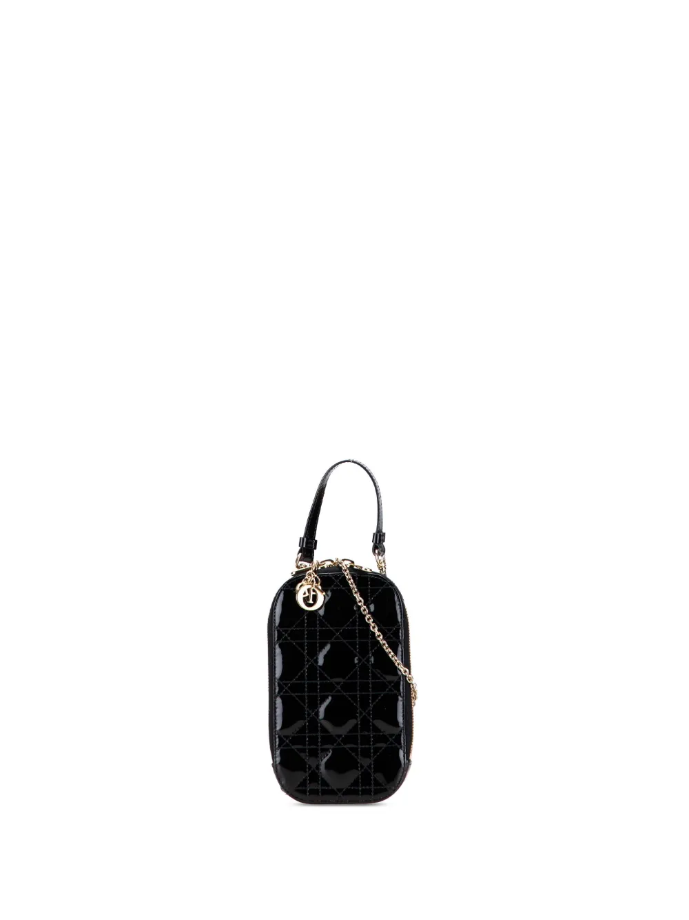 Сумка-держатель для телефона Lady Dior Call'in от Christian Dior, бывшая в употреблении в 2021 году.