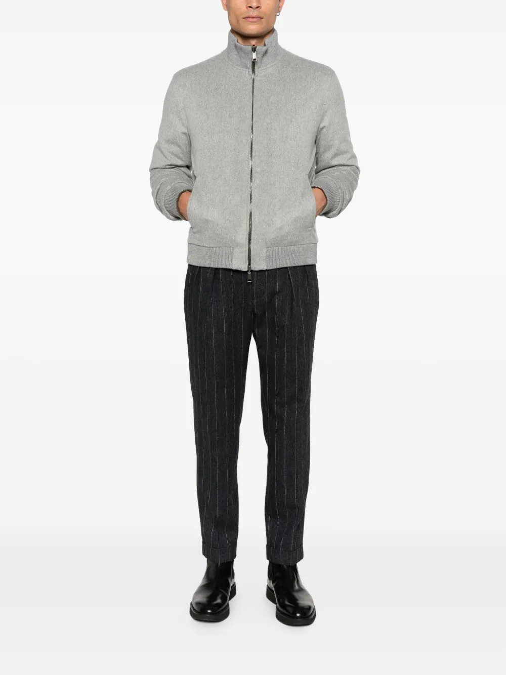 Bruno Manetti reversible zip-up bomber jacket | Bomber Jackets | Image 2