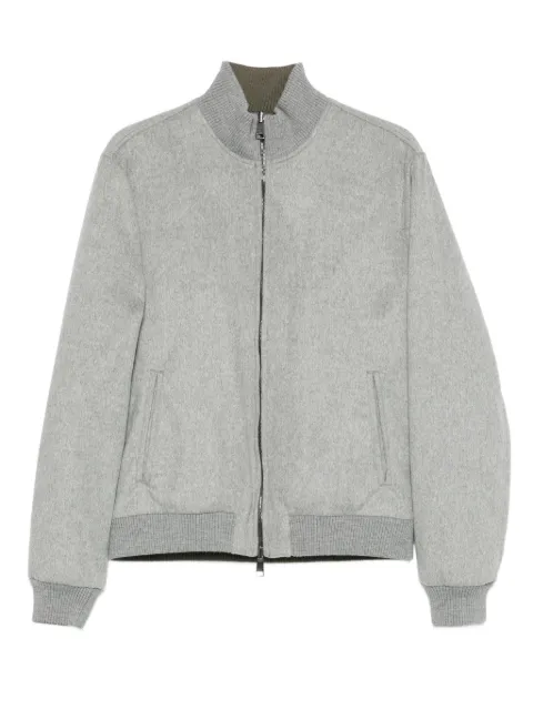 Bruno Manetti reversible zip-up bomber jacket