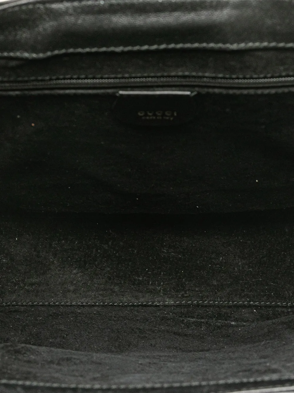 Pre-owned Gucci 20th Century Leather Handbag In Black