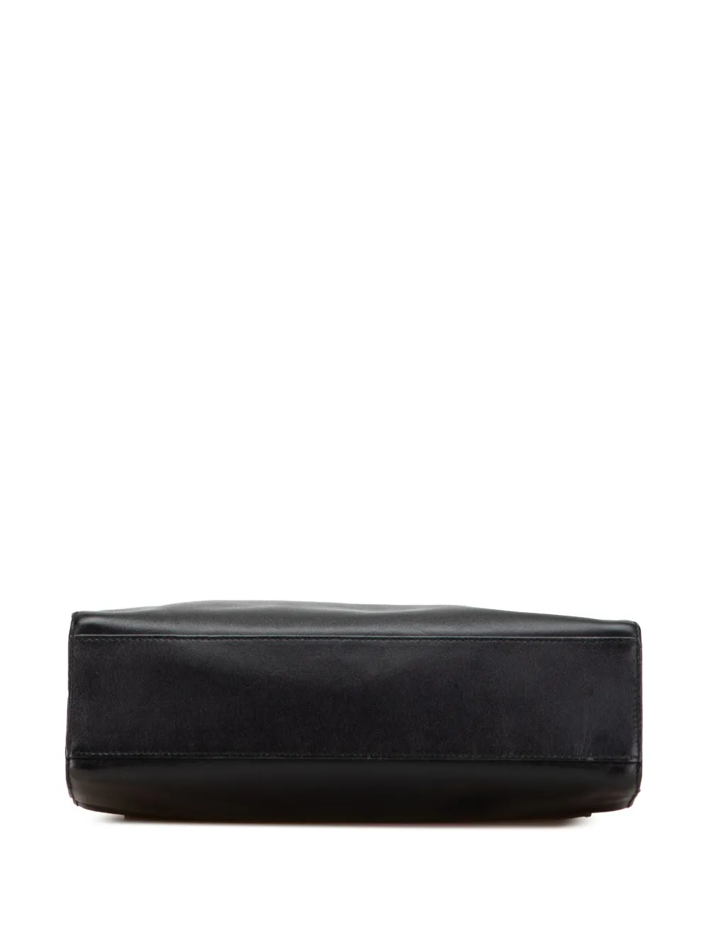 Pre-owned Gucci 20th Century Leather Handbag In Black