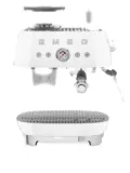 Smeg manual with grinder coffee machine (44.3cm x 33.4cm) - White