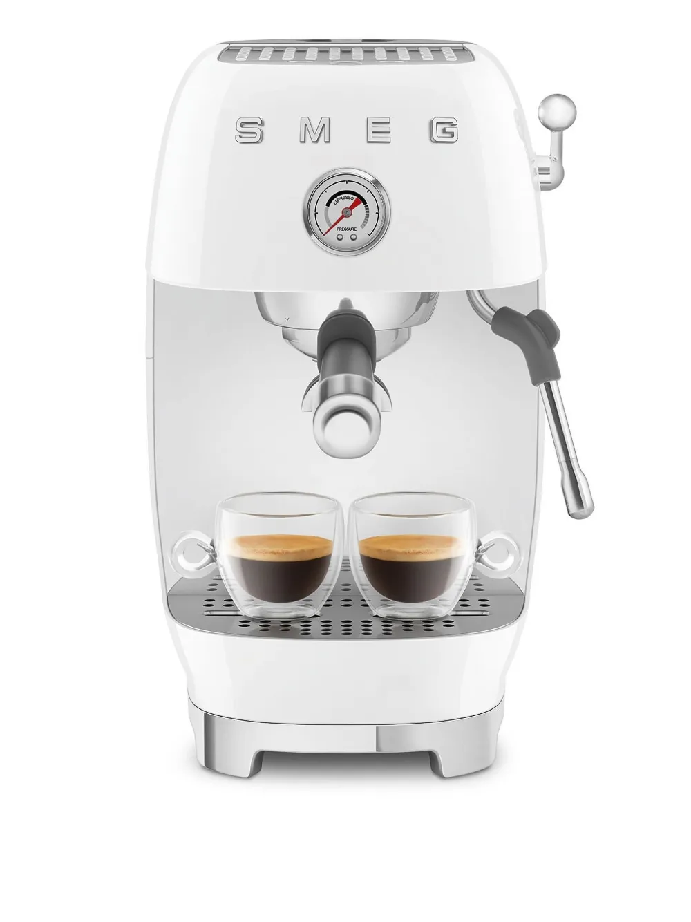 Smeg Manual Espresso Machine With Cold Brew (36.4cm X 20.5cm) In White