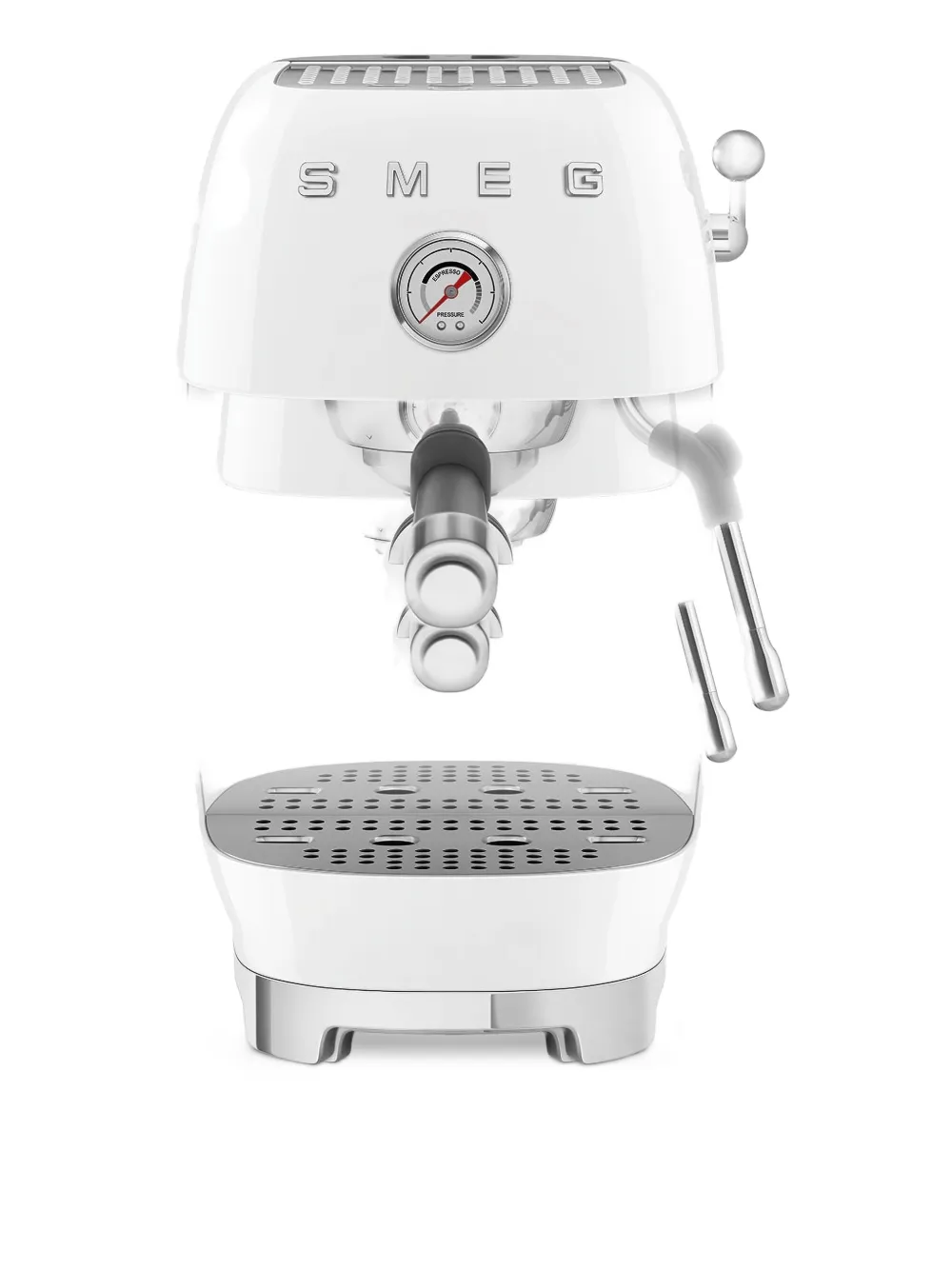 Smeg manual espresso machine with Cold Brew (36.4cm x 20.5cm) | White | Image 1