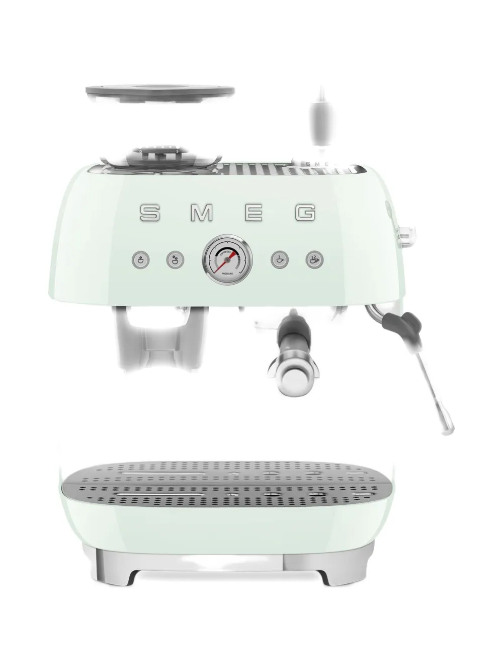 Smeg Manual With Grinder Coffee Machine (44.3cm X 33.4cm) In Blue