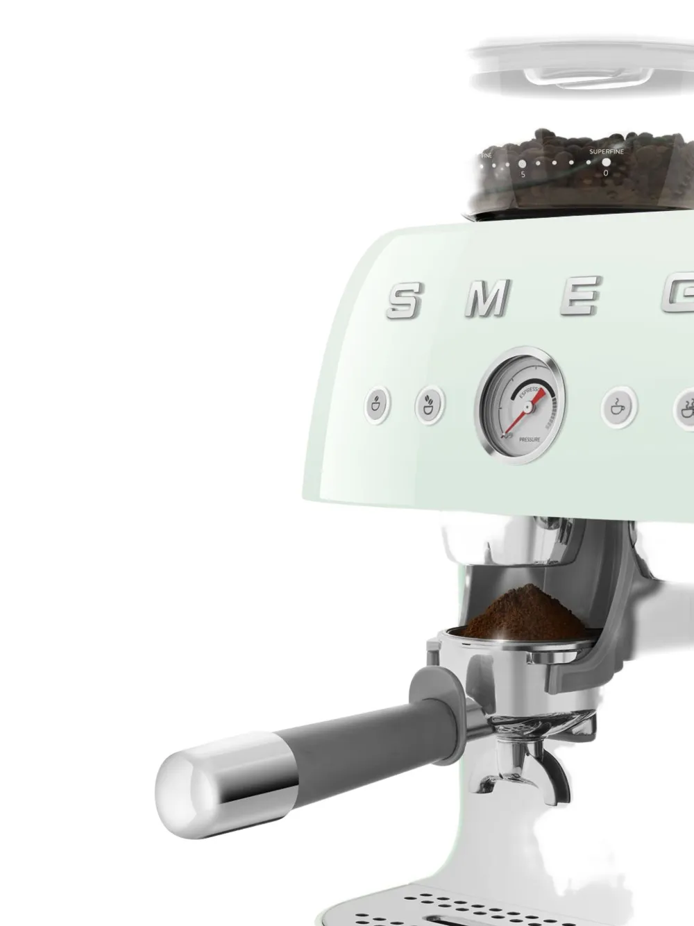 Smeg Manual With Grinder Coffee Machine (44.3cm X 33.4cm) In Blue