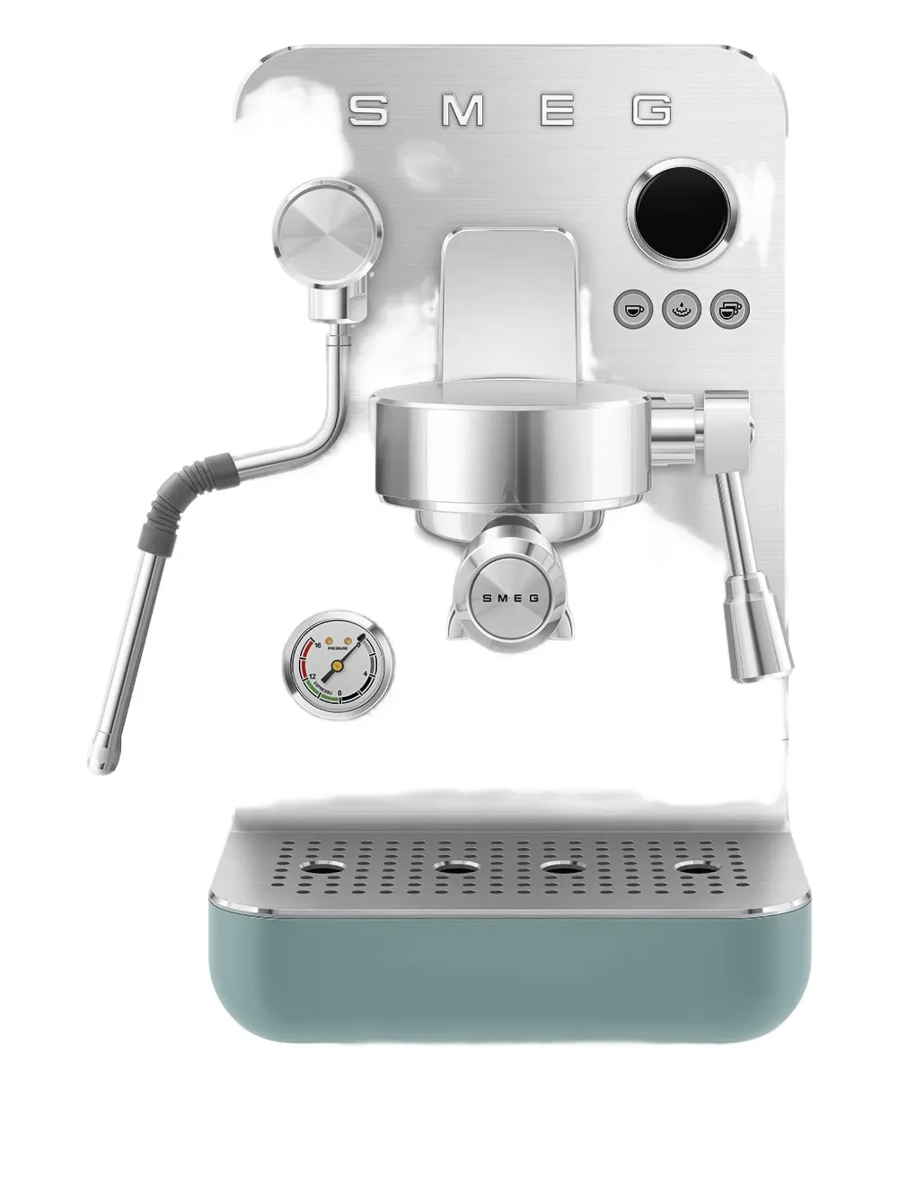 Smeg Compact Portafilter Coffe Machine (36cm X 22cm) In Blue