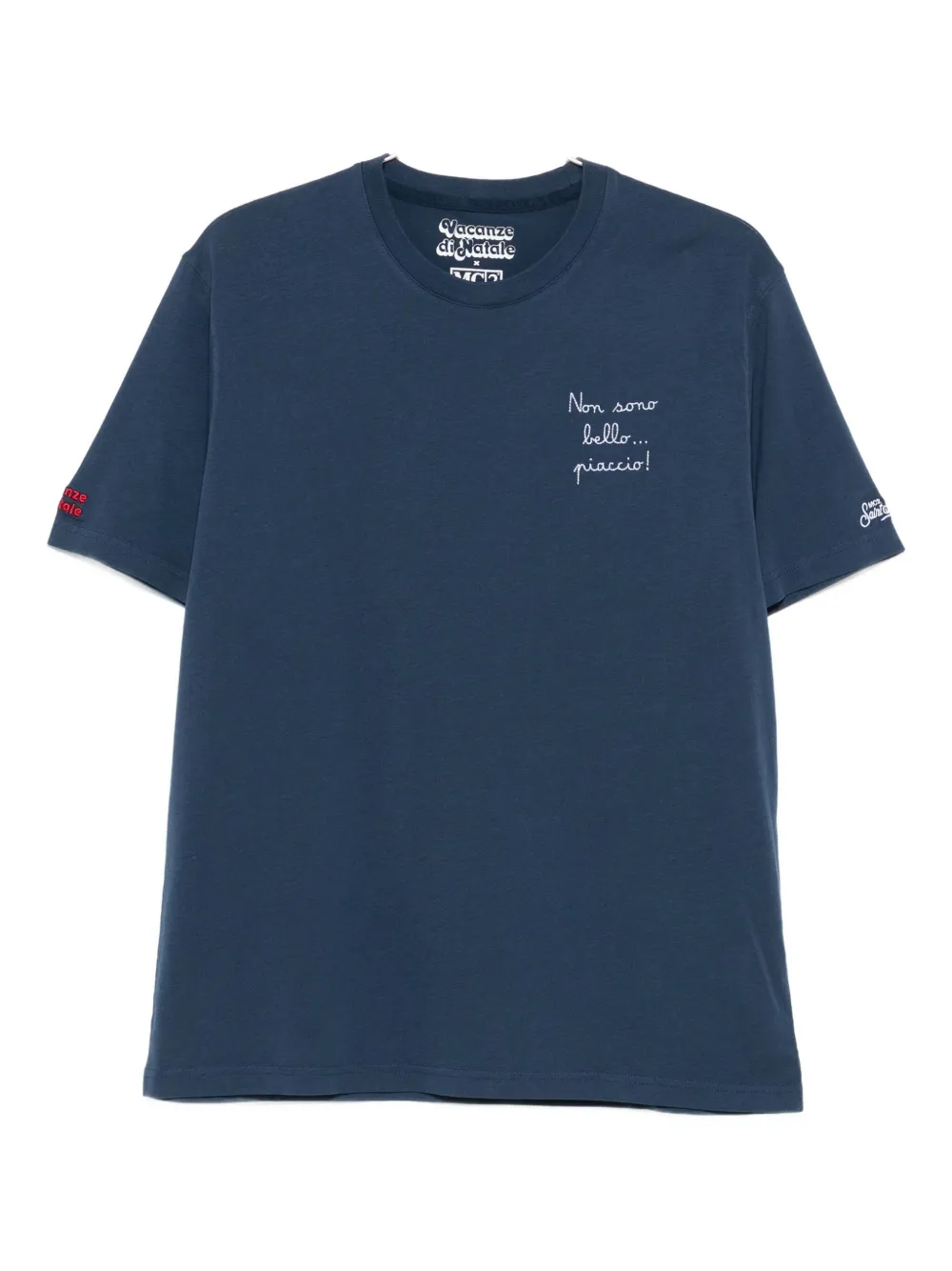Mc2 Saint Barth Text-print T-shirt In Blue