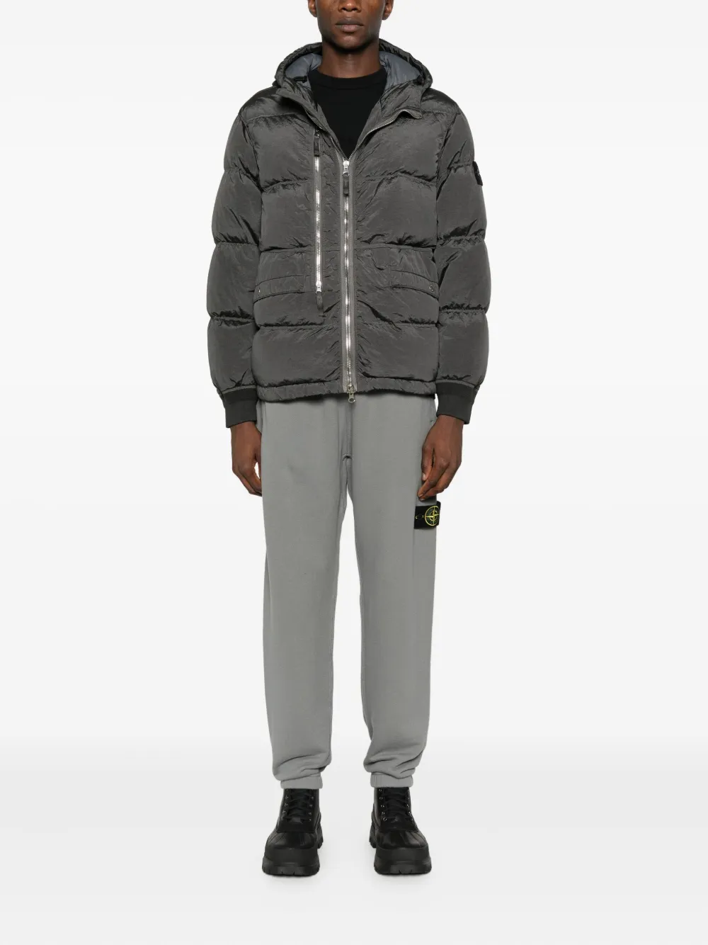 Stone Island Katoenen T-shirt - Zwart