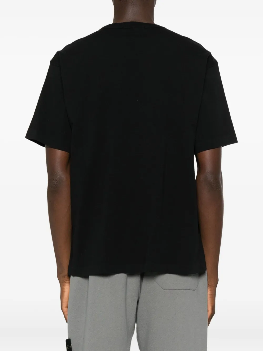 Stone Island Katoenen T-shirt Zwart
