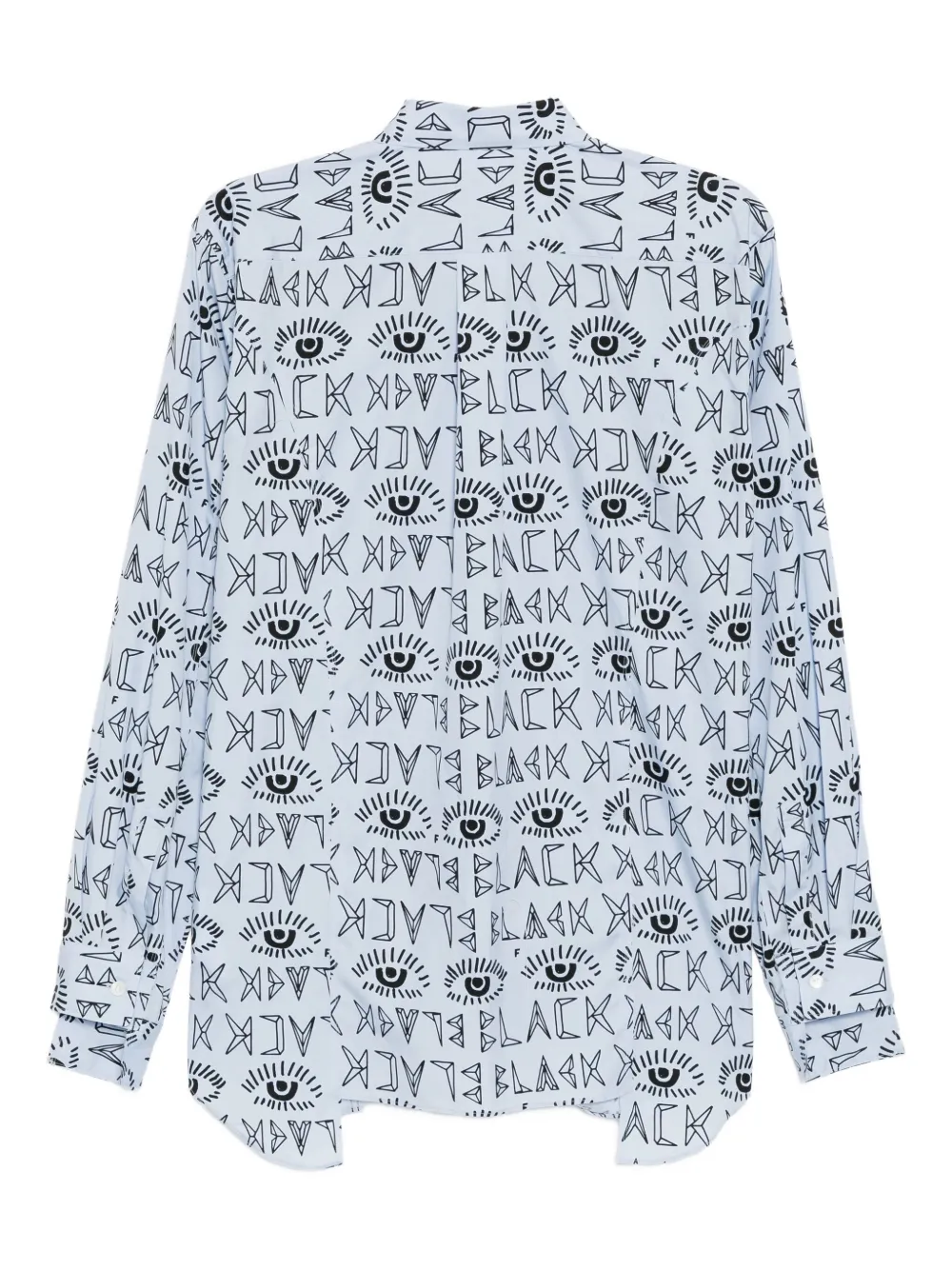 Black Comme Des Garçons Shirt met uitgesneden detail en kraag Blauw