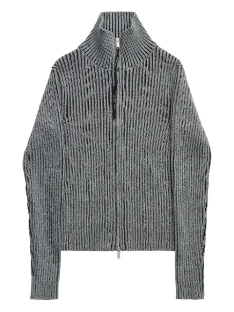ALIS Pearos ribbed zip-up cardigan