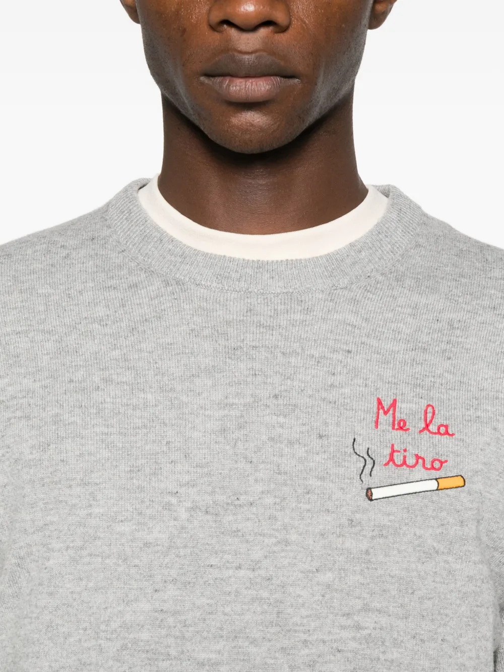 Mc2 Saint Barth Heron Sweater In Gray