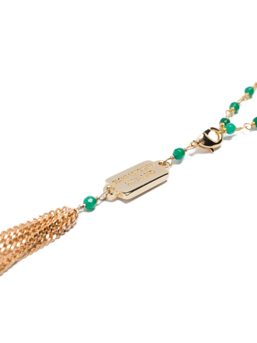 Rosantica beaded tassel-charm necklace - Groen