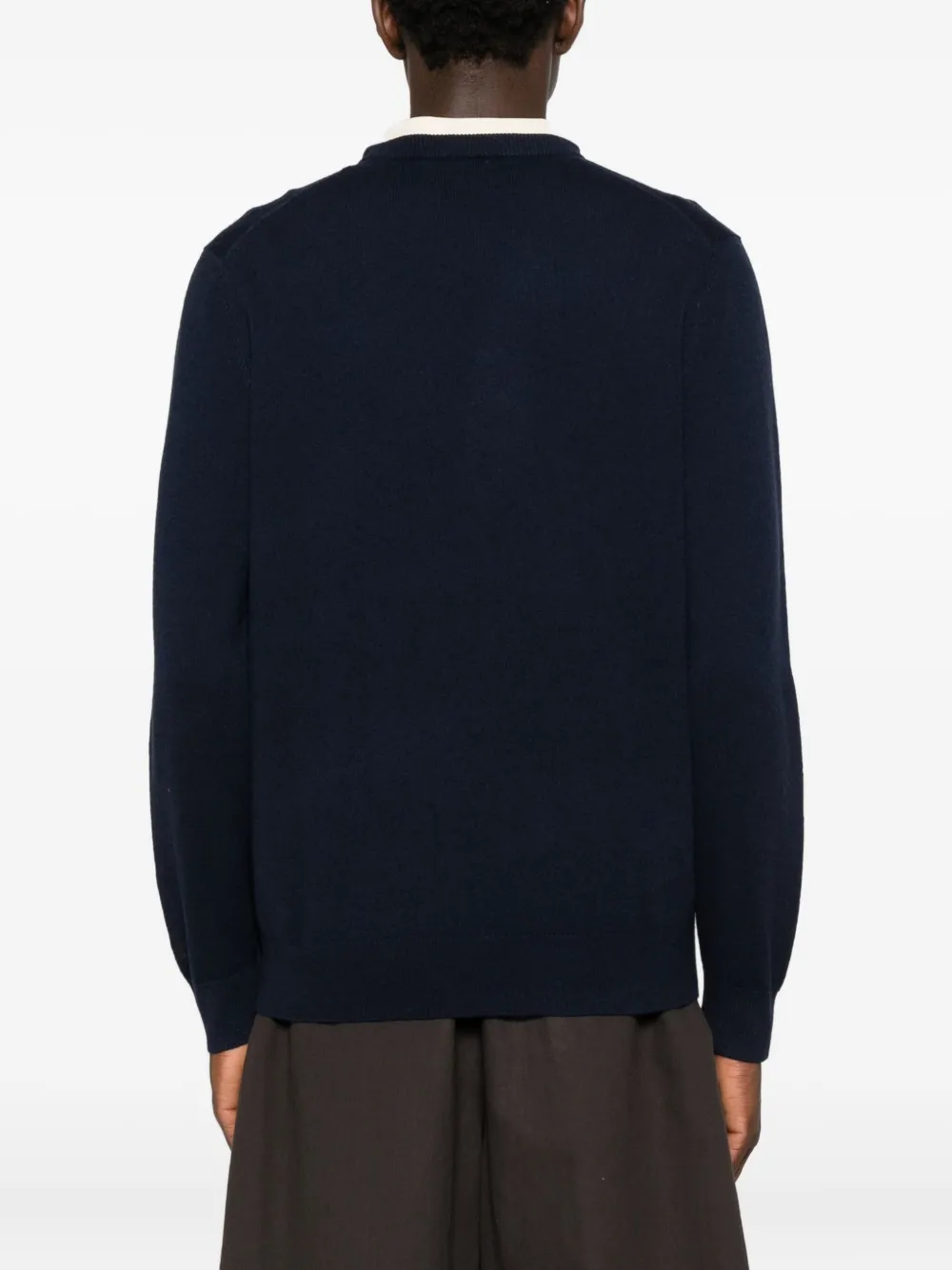 Mc2 Saint Barth Navy Blue Wool Sweater In Blue