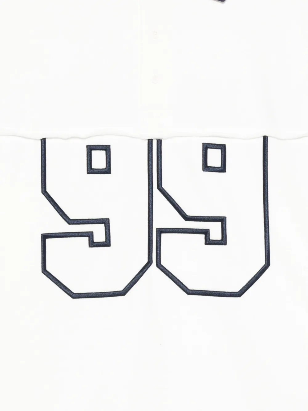  Ksubi 99 Boyfriend Polo-collar Sweatshirt - White 