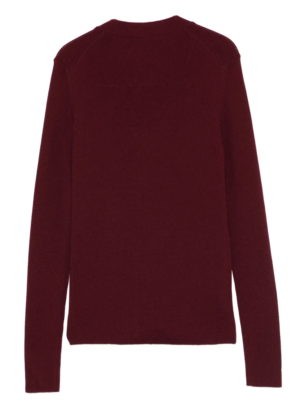 Rochas Logo-appliqué Cardigan In Red
