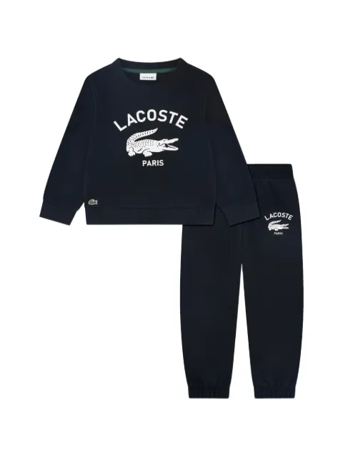 Lacoste Kids traje deportivo con logo estampado