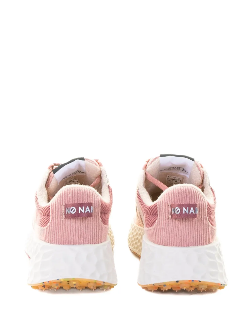 No Name Corduroy-panel Sneakers In Pink